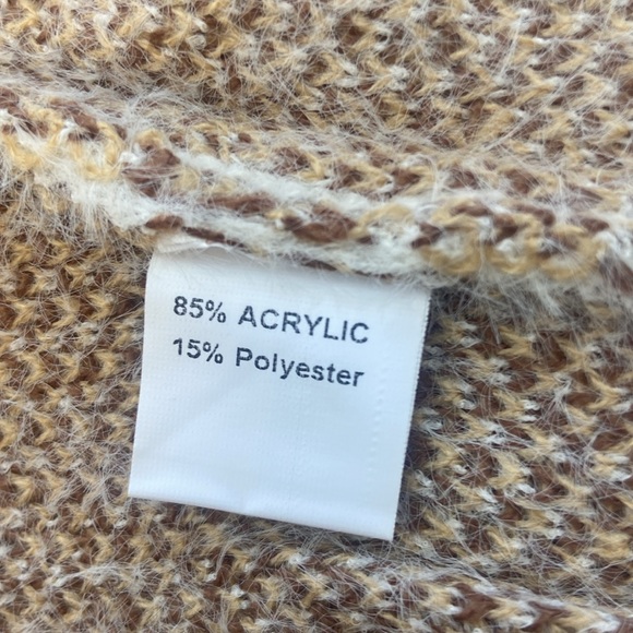 NEW! Cream Tan Brown Leopard Open Cardigan Sweater S L 1X 2X - Picture 8 of 12